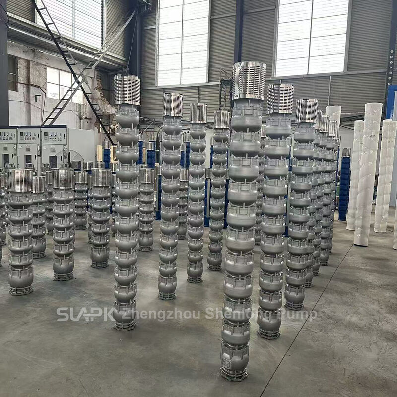 300QJH-300-62-75KW 耐食性工業用水移送用ステンレス鋼製水中井戸ポンプ、流量 300 m3/h、揚程 62m