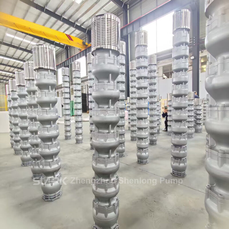 300QJH-300-62-75KW 耐食性工業用水移送用ステンレス鋼製水中井戸ポンプ、流量 300 m3/h、揚程 62m