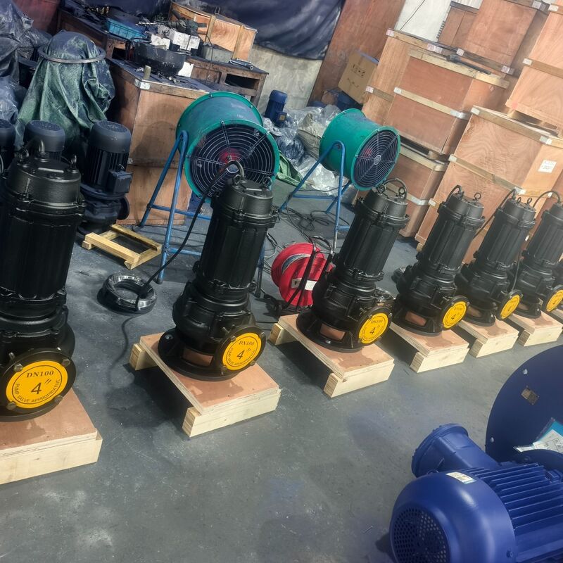100WQ80-20-7.5kW 水中汚水ポンプ、流量80m³/h、揚程20m、モーター出力7.5kW、排水用