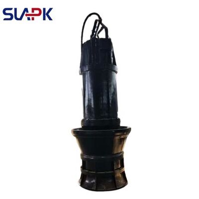 315kW、9000m³/h、8.16m揚程：ZQB水中軸流ポンプは、都市排水用途向けに特別に設計されています。