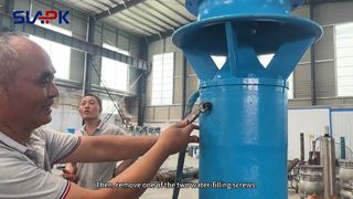 軸流ポンプ排水の動画