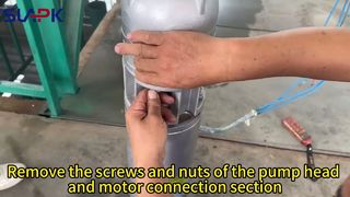 ステンレス製水中ポンプの分解デモビデオ